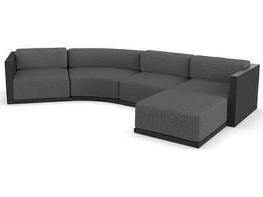 Vondom Outdoor Gatsby Modular Sofa & Puff Seater Basic¬† Black Savane Tornado VOD71020BLACK1503