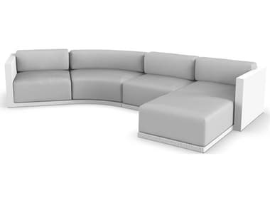 Vondom Outdoor Gatsby Modular Sofa & Puff Seater Basic¬† White Nautical Taupe VOD71020WHITE1102