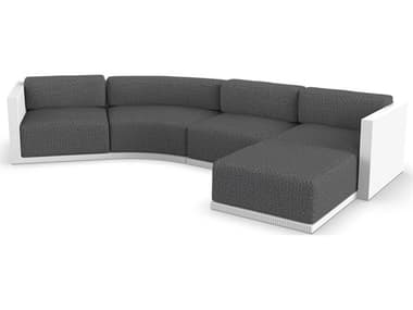 Vondom Outdoor Gatsby Modular Sofa & Puff Seater Basic¬† White Savane Tornado VOD71020WHITE1503