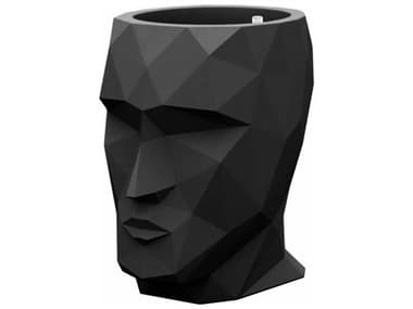 Vondom Adan Nano Planter Lacquered Black VON49068FBLACK