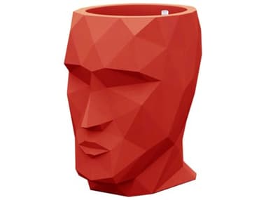 Vondom Adan Nano Planter Lacquered Red VON49068FRED