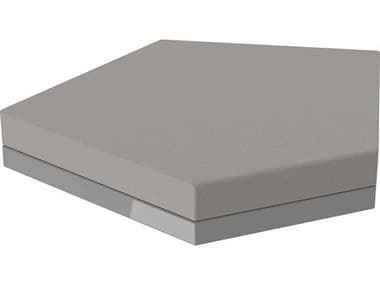 Vondom Pixel 39" Steel Gray Fabric Upholstered Ottoman VON54271FSTEEL