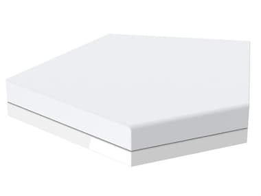 Vondom Pixel 39" White Fabric Upholstered Ottoman VON54271FWHITE