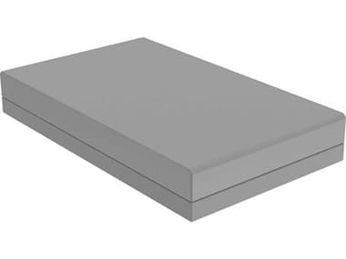 Vondom Pixel 67" Steel Gray Fabric Upholstered Ottoman VON54272FSTEEL