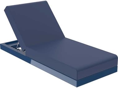 Vondom Pixel 31" Notte Blue Fabric Upholstered Chaise VON54273FNOTTEBLUE