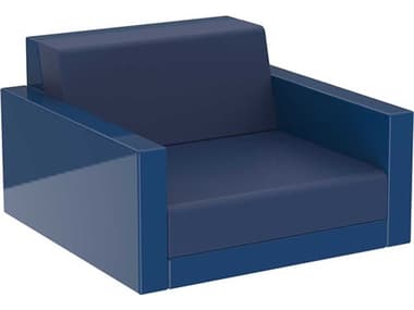 Vondom Pixel 39" Blue Fabric Accent Chair VON54277FNOTTEBLUE
