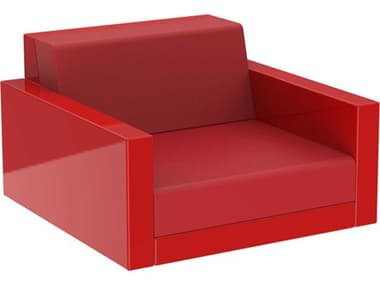 Vondom Pixel 39" Red Fabric Accent Chair VON54277FRED