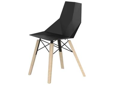 Vondom Faz Wood Beech Black Side Dining Chair (Price Includes Four) VON54295BLACKWOOD1