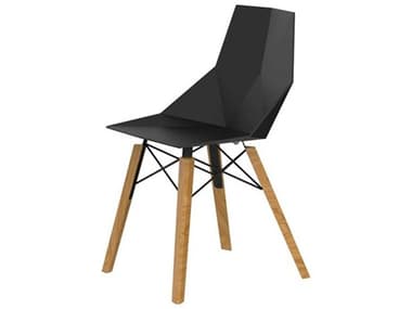 Vondom Faz Wood Beech Black Side Dining Chair (Price Includes Four) VON54295BLACKWOOD2