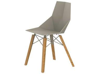 Vondom Faz Wood Beech Beige Side Dining Chair (Price Includes Four) VON54295ECRUWOOD2