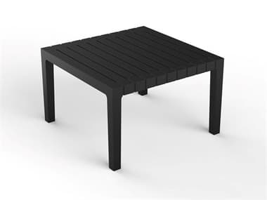 Vondom Spritz 17" Square Porcelain Black Coffee Table VON56028BLACK