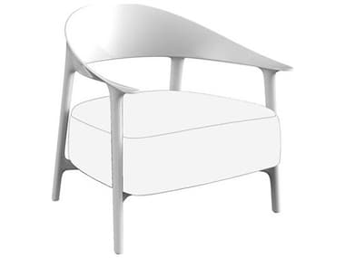 Vondom Africa 28&quot; White Fabric Accent Chair (Price Includes Two) VON65049FWHITE