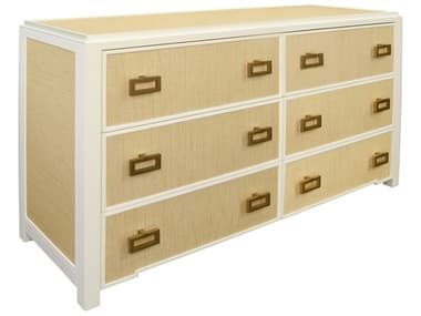 Worlds Away 6-Drawers Beige Double Dresser WAATTICUSNAT