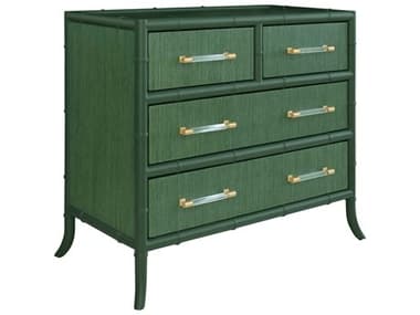 Worlds Away 4-Drawers Green Bamboo Wood Dresser WABECKETTGR