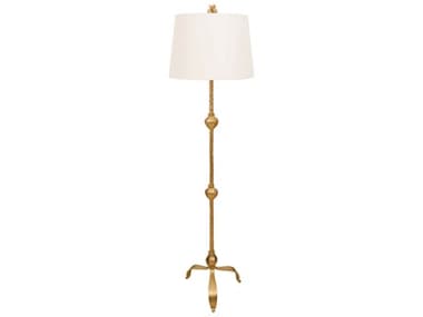 Worlds Away Gold Leaf Floor Lamp WABELINDAG