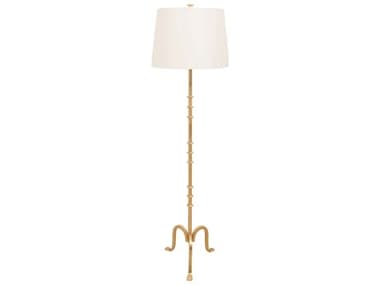 Worlds Away Gold Leaf Floor Lamp WABLAKELYG