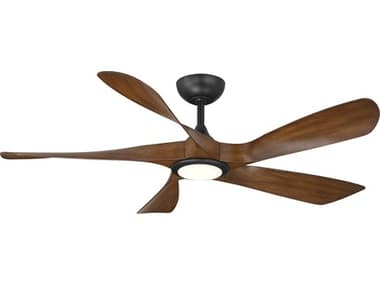 WAC Lighting Swirl 54" Ceiling Fan WACF105LMBDK