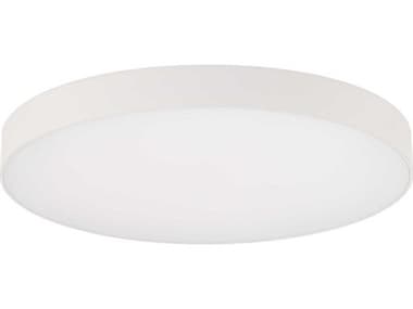 WAC Lighting Edgeless 1-Light White Round Flush Mount WACFM2405059CSWT