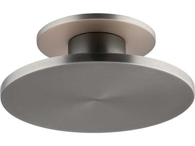 WAC Lighting Twist-N-Lite 1-Light Brushed Nickel Round Semi Flush Mount WACFM250708CSBN