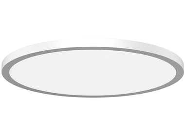 WAC Lighting Round 1-Light White Flush Mount WACFM252124CSWT