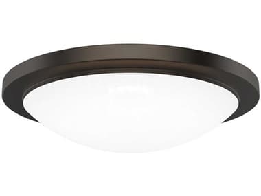 WAC Lighting Dew 1-Light Bronze Round Flush Mount WACFM252218CSBZ