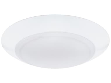WAC Lighting Disc 1-Light White Round Flush Mount WACFM3069CSWT