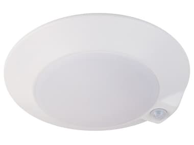 WAC Lighting Disc 1 - Light 7'' Outdoor Ceiling Light Motion for Junction Box WACFM306MS930JBWT