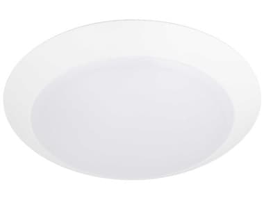 WAC Lighting Disc 1-Light White Flush Mount WACFM3099CSJBWT