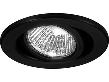 WAC Lighting 1-Light Black Round Recessed Light WACHR837BK