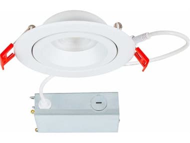 WAC Lighting Lotos 1-Light White Round Recessed Light WACR4ERA2RW9CSWT