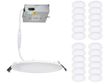 WAC Lighting Lotos White 1-light 5'' Wide 5-CCT Selectable LED Outdoor Ceiling Light (Set of 24) WACR4ERDRW9CSWT24