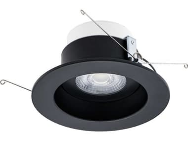WAC Lighting Lotos 1-Light Black Round Recessed Light WACR6DRAKA9CSBK