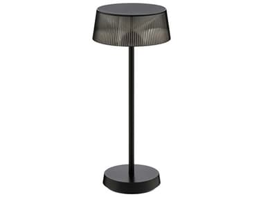 WAC Lighting Crystal Black Clear Polycarbonate Table Lamp WACTLW25131527BK