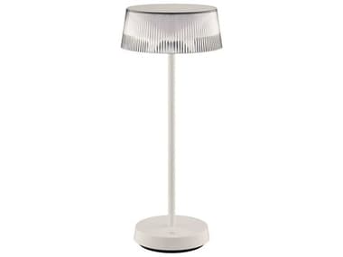 WAC Lighting Crystal White Clear Polycarbonate Table Lamp WACTLW25131527WT
