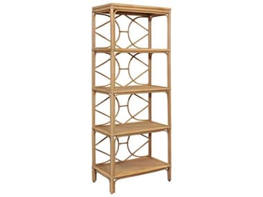 Worlds Away Natural Rattan Etagere WADANIELLENAT