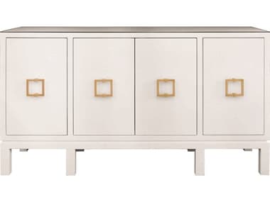 Worlds Away 62" White Textured Linen Sideboard WAEFFIEWH