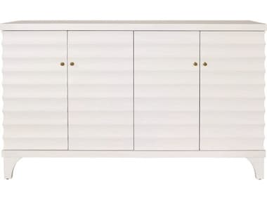 Worlds Away 60" Matte White Lacquer Sideboard WAGATESWH