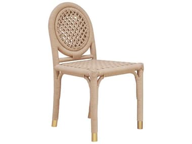 Worlds Away Rattan Natural Side Dining Chair WAGENTRY