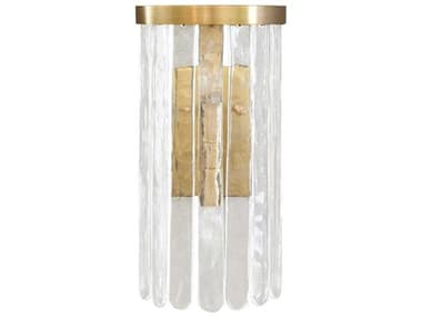Worlds Away 15" Tall 2-Light Brushed Brass Wall Sconce WAHELOISEBBR