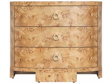 Worlds Away 42" Wide 3-Drawers Burl Wood Brown Accent Chest WAHENRYBW