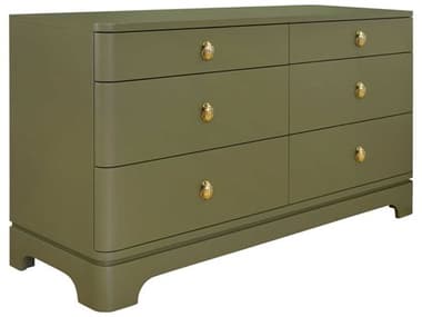 Worlds Away 6-Drawers Green Double Dresser WAKILMEROLV