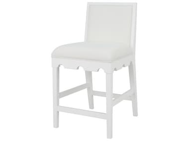 Worlds Away Upholstered Counter Stool WALANISTERCSWH