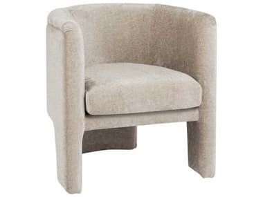 Worlds Away Barrel Taupe 28" Beige Fabric Accent Chair WALANSKYTP