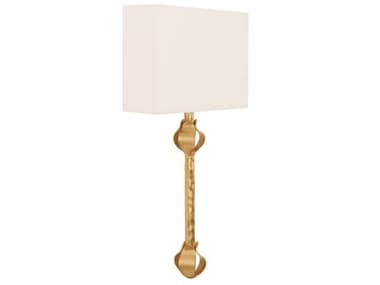 Worlds Away 24" Tall 1-Light Gold Leaf Wall Sconce WALINDAG