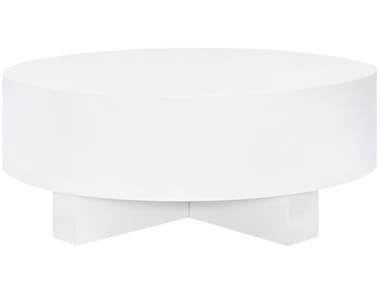 Worlds Away Round Wood Coffee Table WAOSLOWH