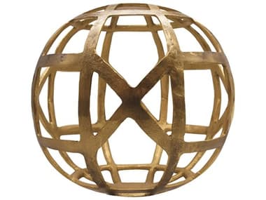 Worlds Away Textured Brass Large Round Metal Ball WAPAXONLG