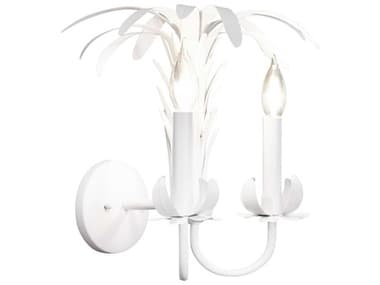 Worlds Away White Wall Sconce WARESEDAWH