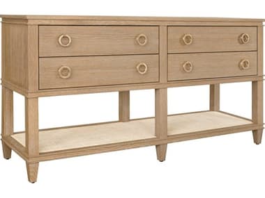 Worlds Away Rectangular Wood Cerused Oak Console Table WARICHMONDCO