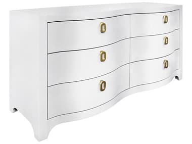 Worlds Away 6-Drawers White Double Dresser WAROSIEWH