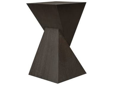 Worlds Away 14" Square Wood Dark Espresso Oak End Table WASCOUTES